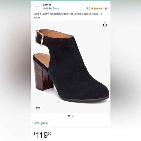 Vionic-LACY TORTOISE HEEL size 10 - Picture 4 of 7